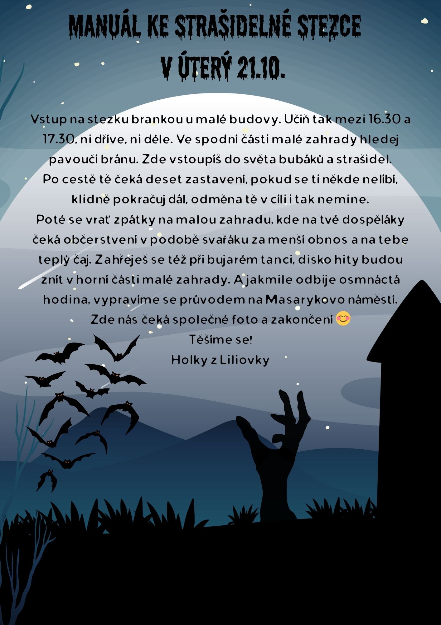 Manuál ke strašidelné stezce